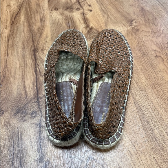 Zara Woven Espadrille Loafers Brown EU 39 US 8/8.5 Boho Coastal Chic Flats - Picture 3 of 6